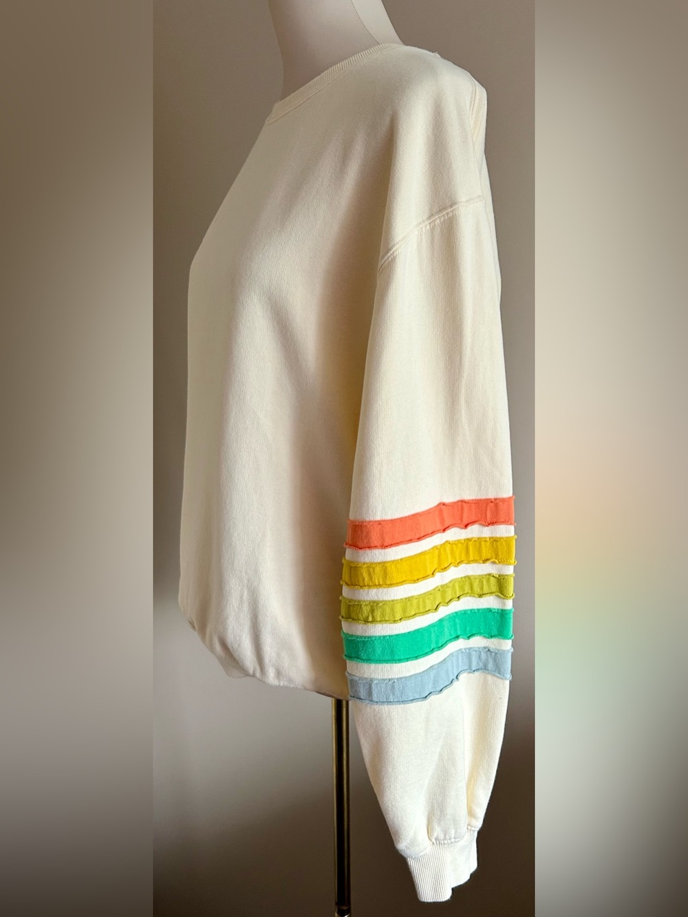 By Together Rainbow Sweatshirt in 100% Cotton - Oversized